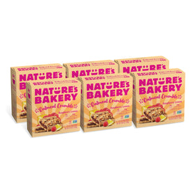 Nature's Bakery Raspberry Lemon Oatmeal Bar pack, ideal for quick breakfasts on the go.