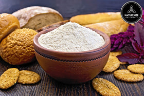 Naturevibe Botanicals Amaranth Flour bread close-up showcases hearty protein-rich crumb