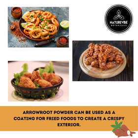 Naturevibe Botanicals Arrowroot Powder on stovetop, suitable for thickening sauces