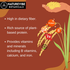 Naturevibe Botanicals Brown Teff Flour bulk 5lb bag supports everyday baking at home