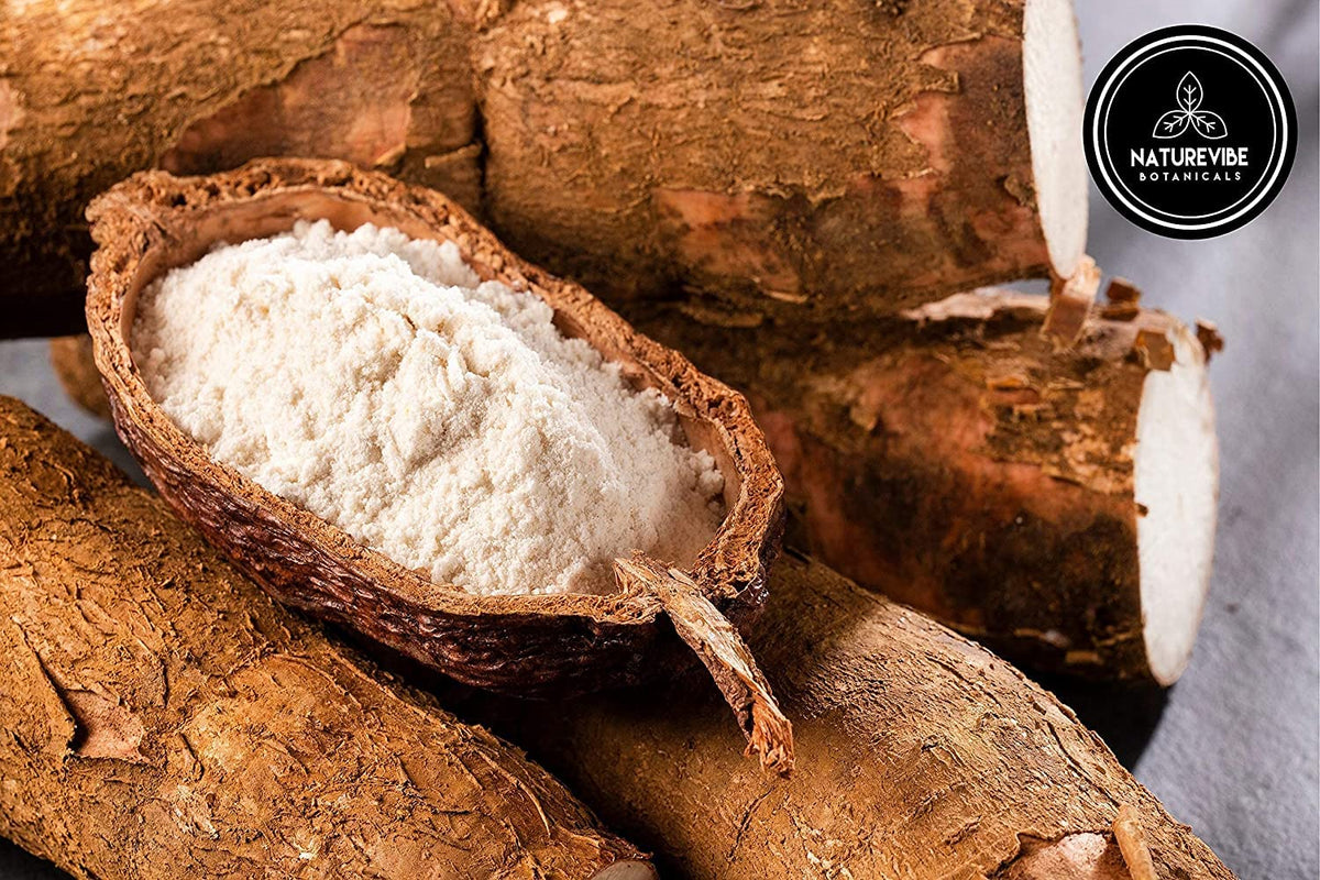 Tortillas prepared with Naturevibe Botanicals cassava flour on a wooden board.