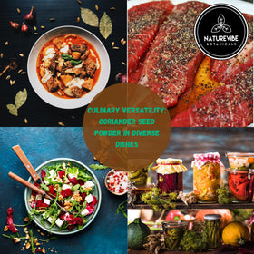 Naturevibe Botanicals coriander powder chutneys curries yogurt sauces for bright aroma.