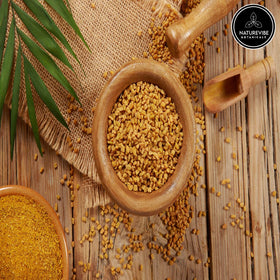 Naturevibe Botanicals fenugreek seed powder used in curry blends for aroma