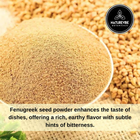 Naturevibe Botanicals fenugreek seed powder storage jar ready for cooking
