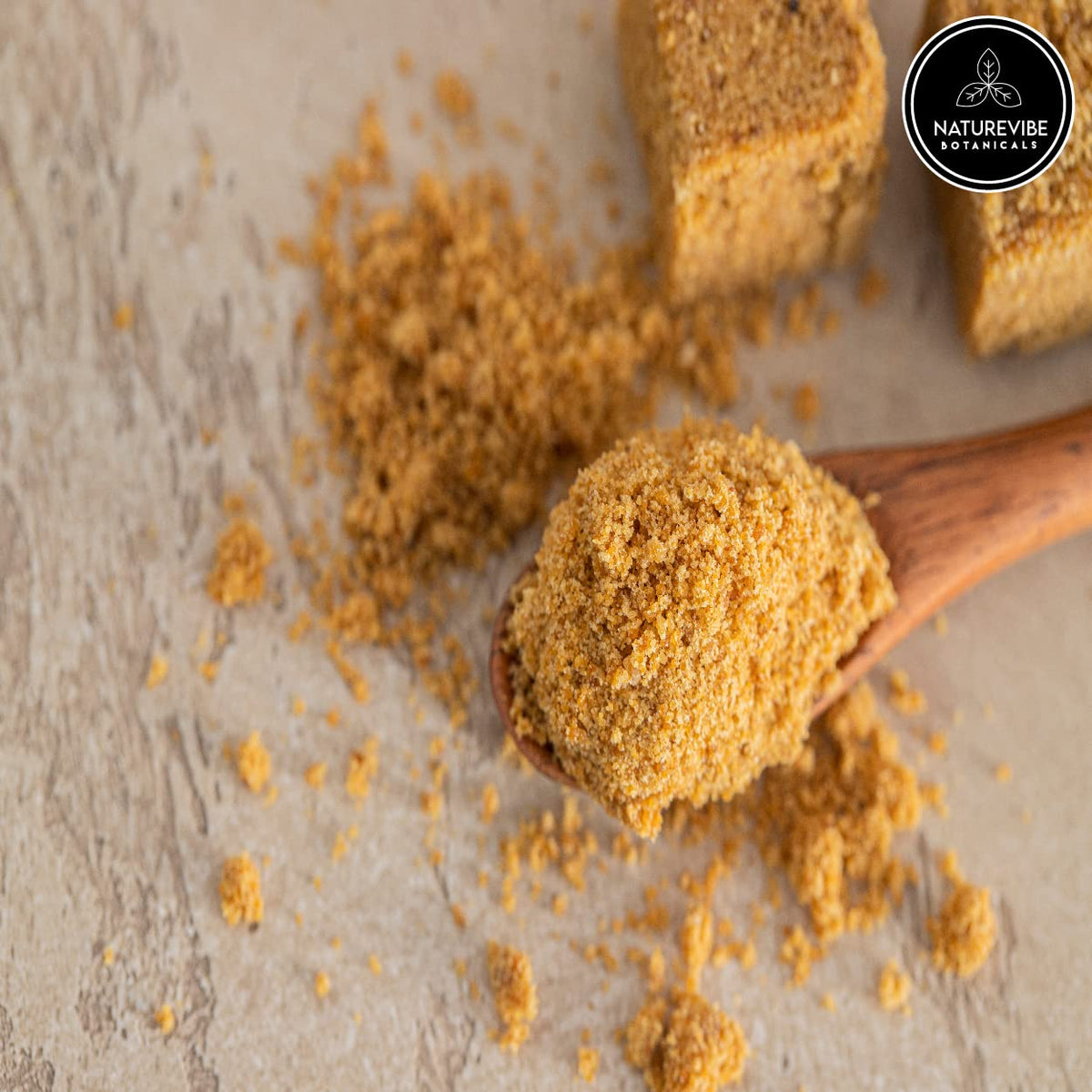 Naturevibe Botanicals jaggery powder perfect for baking with rich caramel flavor