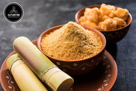 Naturevibe Botanicals jaggery powder adds depth to coffee with molasses-like sweetness
