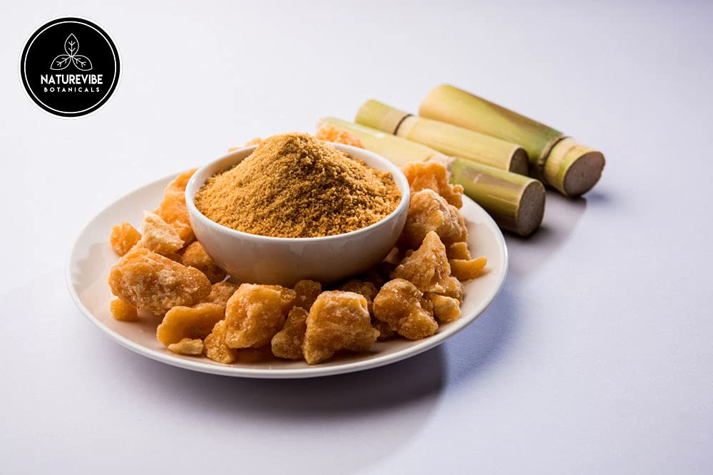 Close-up jaggery granules showing natural color and mineral-rich sweetness