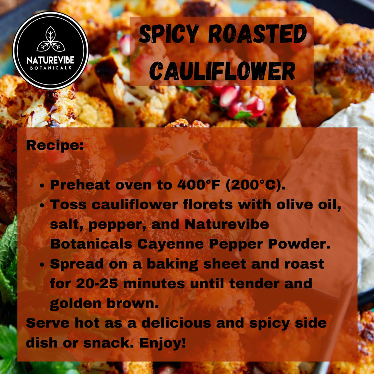 Naturevibe Botanicals pure cayenne pepper powder boosts heat without altering color