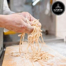 Naturevibe Botanicals vegan gluten-free non-GMO defatted soy flour ready for healthy recipes.