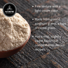 Naturevibe Botanicals Sorghum Flour dough ideal for breads and rotis.