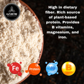Naturevibe Botanicals Sorghum Flour bulk 5 lb packaging preserves freshness.