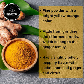 Naturevibe Botanicals turmeric powder adds color and flavor to a curry dish.