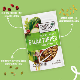 NaturSource Salad Topper Smart Life cranberries and seeds create texture and sweetness.