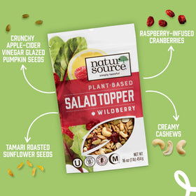 NaturSource Wildberry topper with tamari sunflower seeds adds savory crunch.