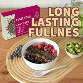 Naturyol chia seeds travel-friendly packets for portion control.