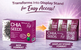 Naturyol chia seeds salad topping provides gluten-free texture and fullness.
