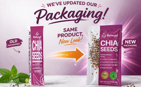 Naturyol chia seeds smoothie add-in boosts fiber and protein.
