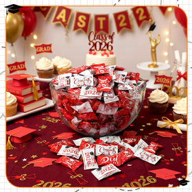 Naucoos 150 individually wrapped mints for easy, hygienic sharing at graduations.