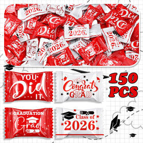 Naucoos graduation candies in a resealable jar ideal for open houses and party prep.