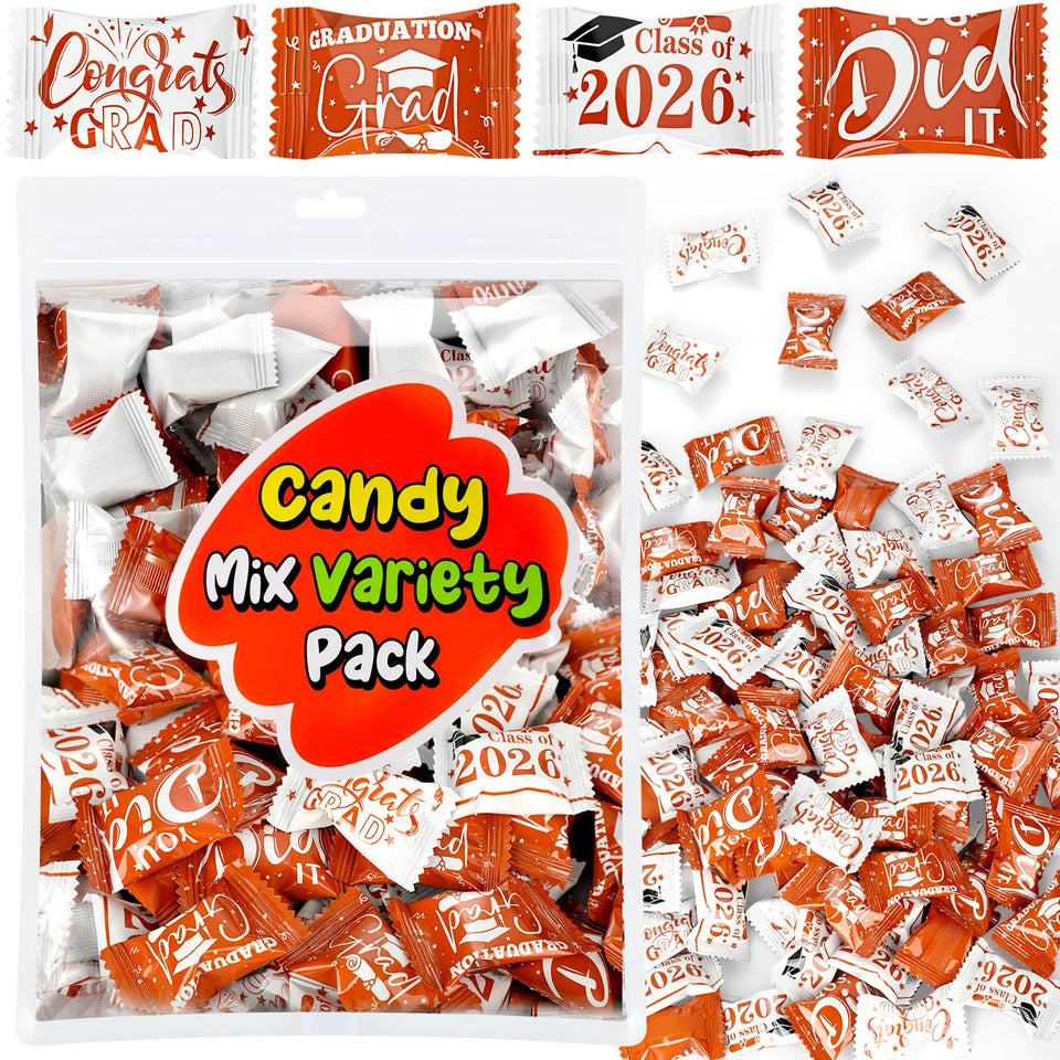 Naucoos Congrats graduation candies bag front ready for serving