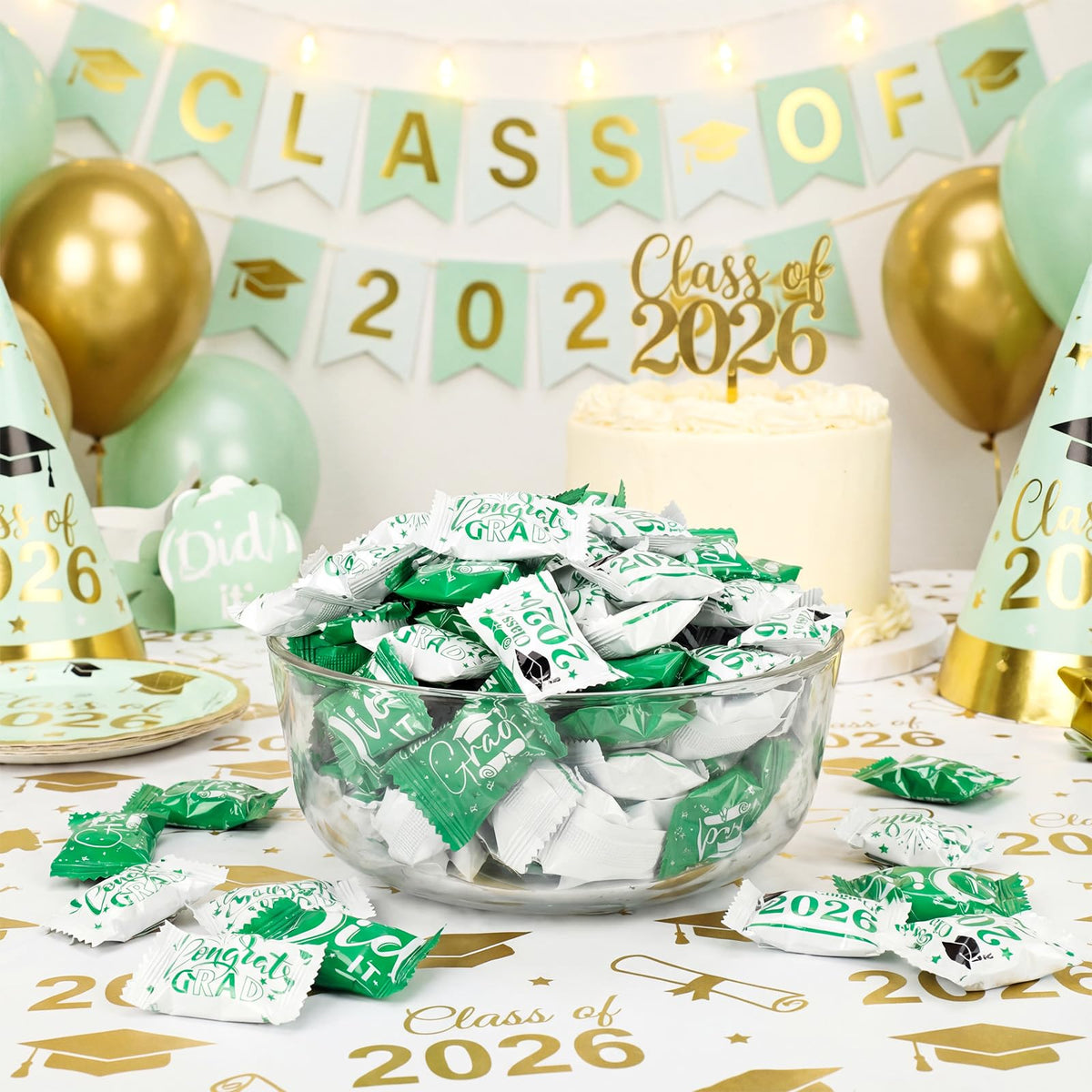Individually wrapped Naucoos mints support hygienic, easy distribution at events.