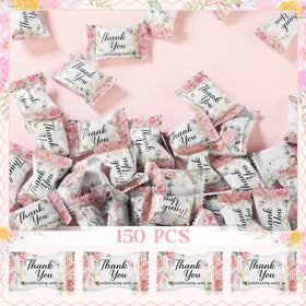 Naucoos packaging close-up with pink flowers enhances bridal decor