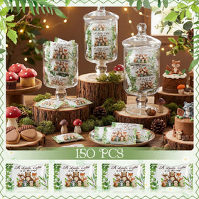 Naucoos Woodland Animals candy open pack shows resealable bag for easy sharing.