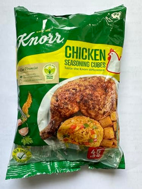 NAVIC DIRECT Knorr chicken cubes closeup highlights versatile seasoning.