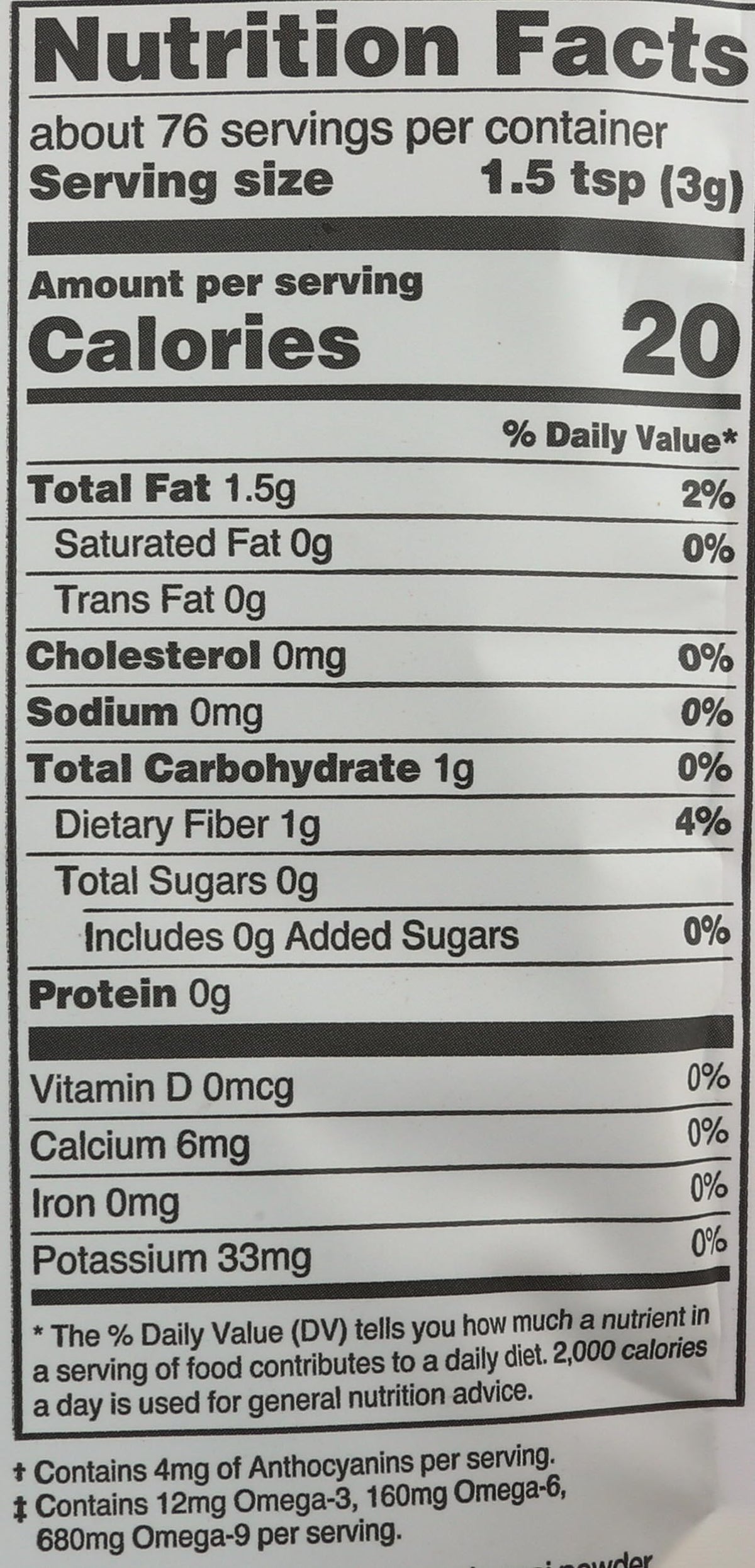 Navitas Organics Acai Powder in oats for fiber and flavor.
