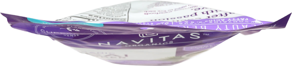 Navitas Organics Acai Powder yogurt parfait for vibrant color and texture.