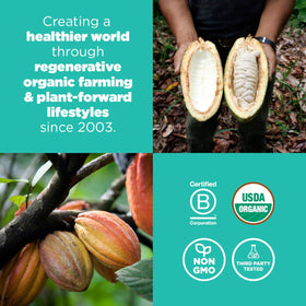 Navitas Organics cacao nibs provide antioxidants, fiber, iron, and magnesium.