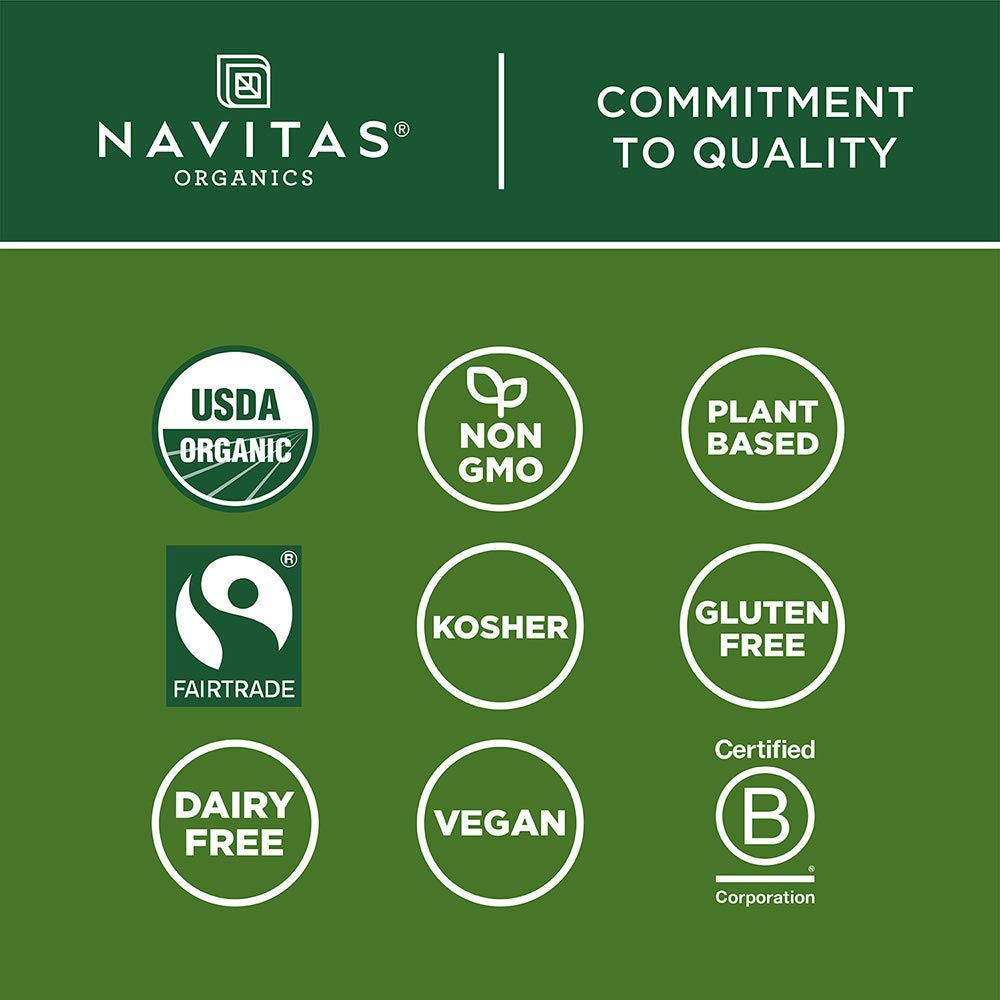 Navitas Organics cacao powder in a kitchen scene suggesting healthy indulgence.