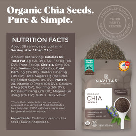 Navitas Organics chia seeds soaking to form gel, ideal thickener.