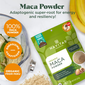Navitas Organics Maca Powder scoop for easy daily portioning.