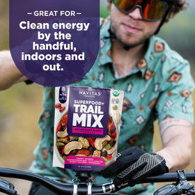 Navitas Trail Mix is a grab-and-go, clean-energy snack