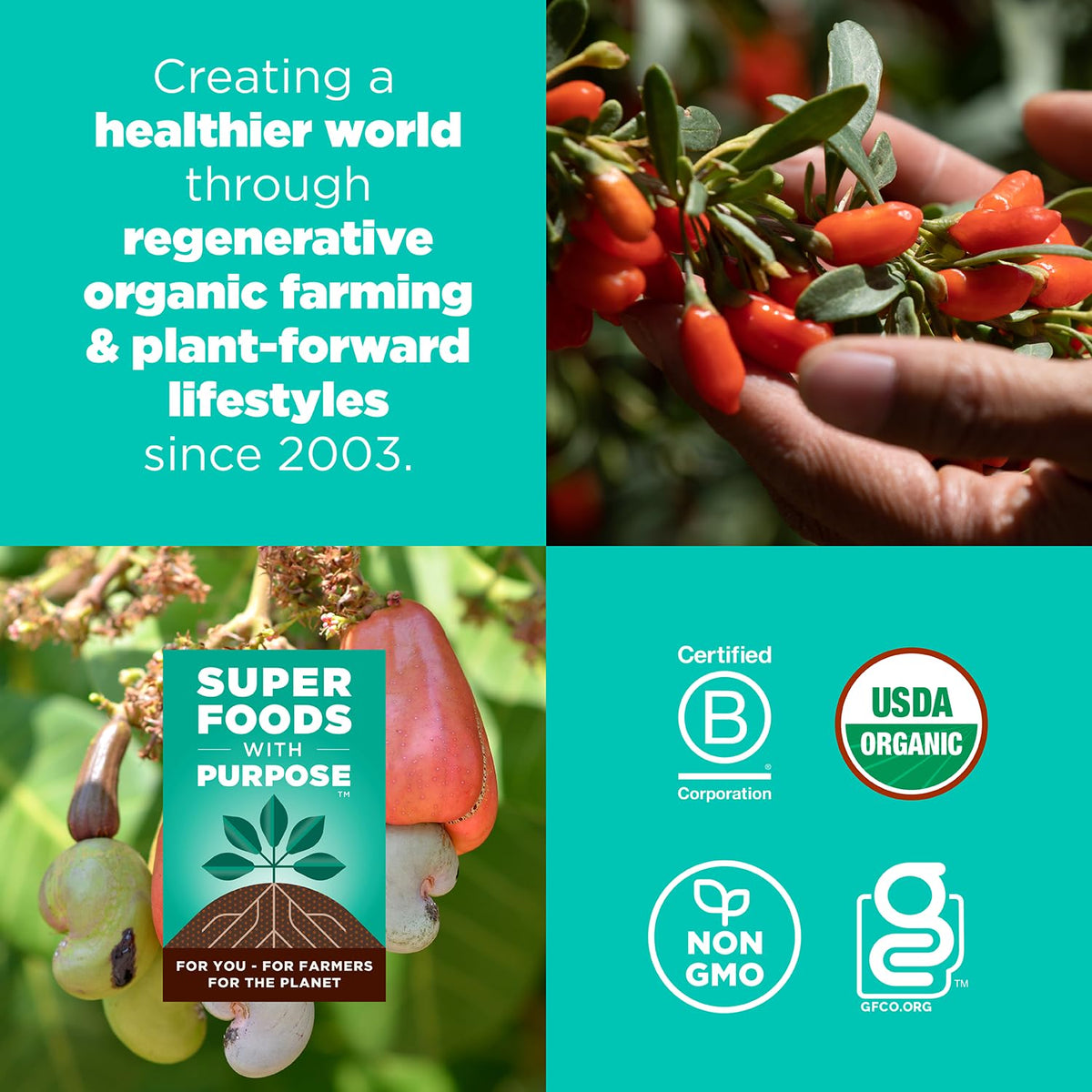 Navitas organic ingredients supported by sustainable farming practices