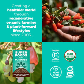 Navitas organic ingredients supported by sustainable farming practices