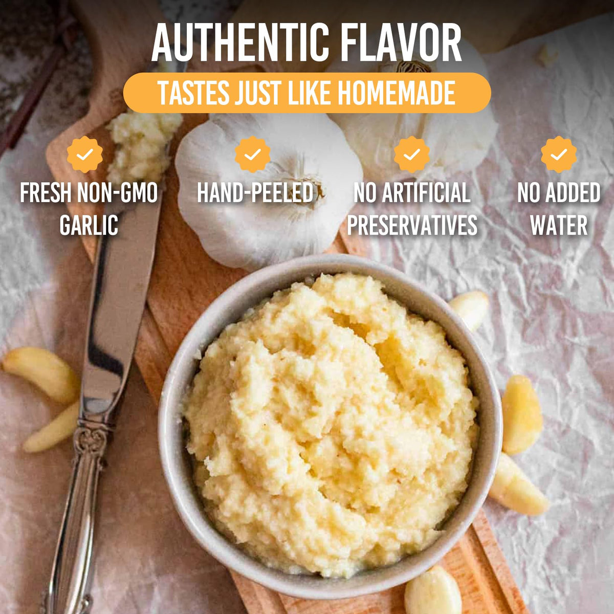 Nawabi Life Garlic Paste ingredients reveal fresh garlic complexity for bold home cooking.