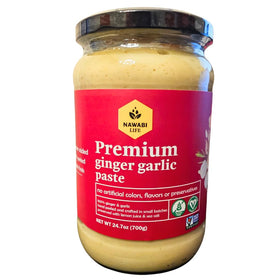 NAWABI LIFE Ginger & Garlic Paste jar for rich, fresh flavor in quick weeknight meals.