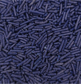 NCS Navy Blue Jimmies decorate cookies with playful contrast.