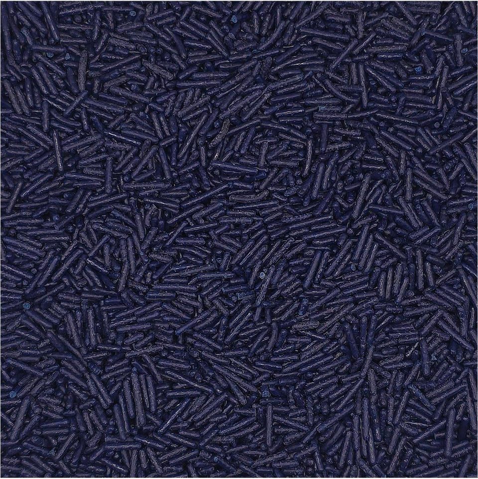 NCS Navy Blue Jimmies sprinkles on cupcakes for a vibrant finish.