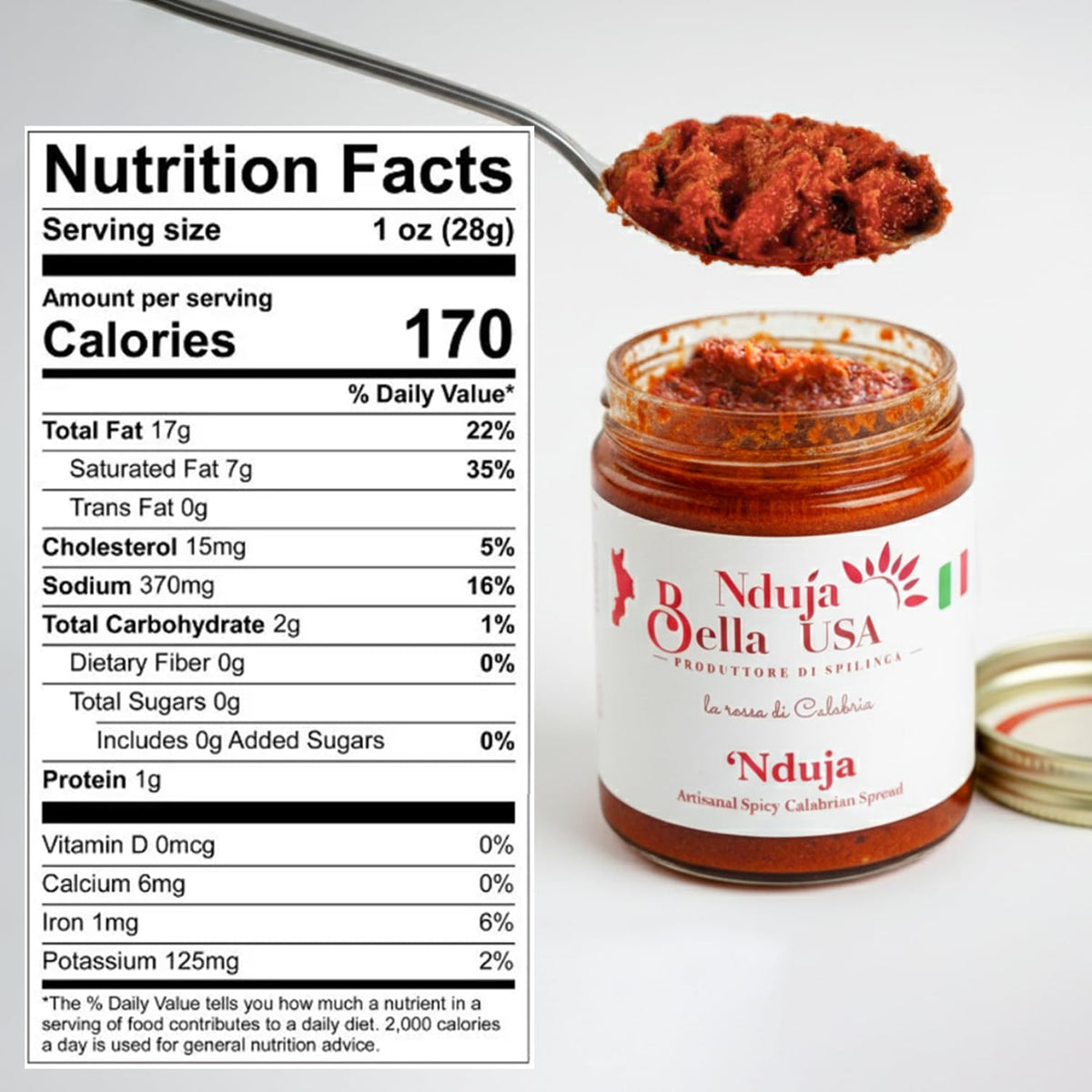 Nduja USA Nduja Bella spread on pizza as a fiery topping.
