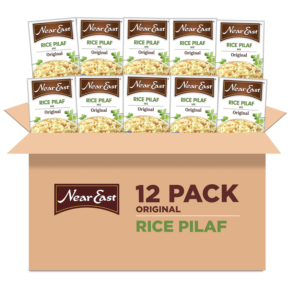 Near East Rice Pilaf Mix Original box front, quick side option