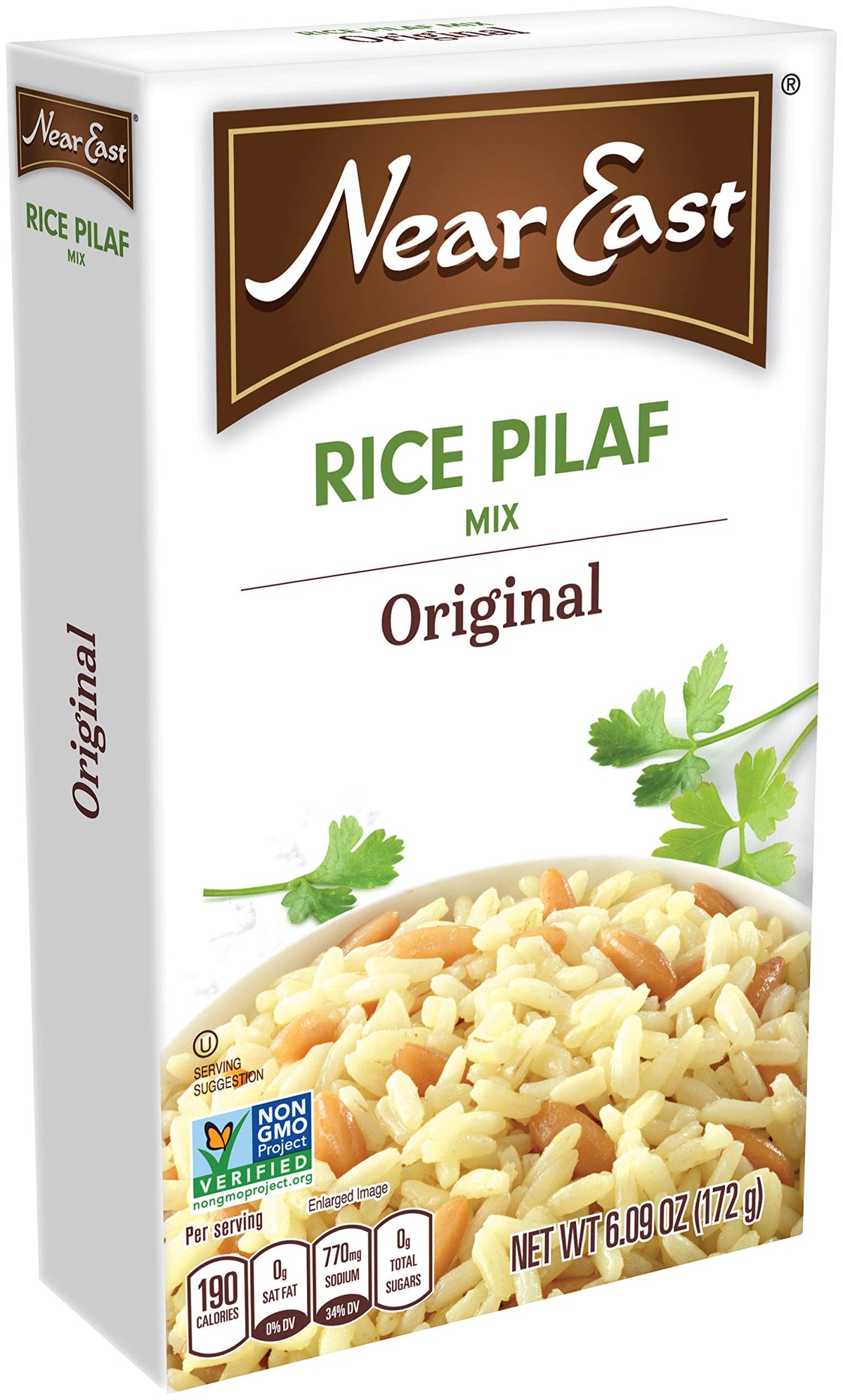 Kosher certified box from Near East signaling quality ingredients