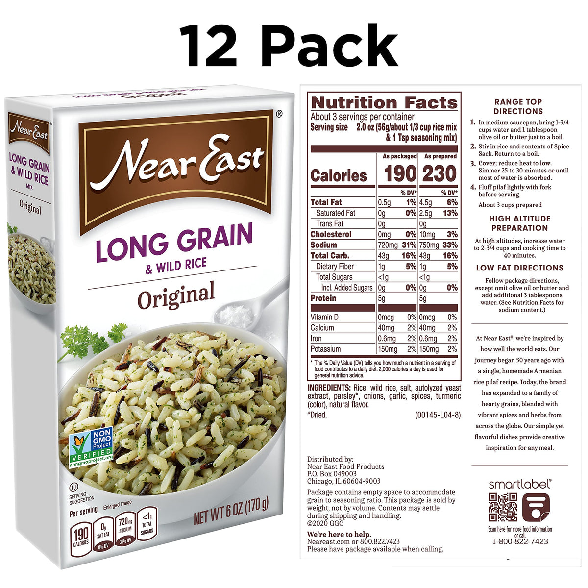 Near East Rice Pilaf Mix seasoning packet with herbs and spices