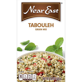 Near East Taboule bulgur and dried herbs blend for fresh salads.