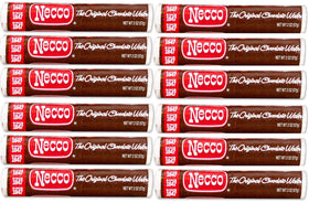 Necco Wafers chocolate rolls pack of 12, classic American candy ideal for sharing