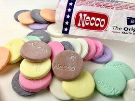 Open roll of Necco Wafers for quick desk snacking.
