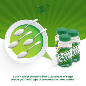 Necta Sweet tablets are gluten-free, making them suitable for gluten-free recipes.