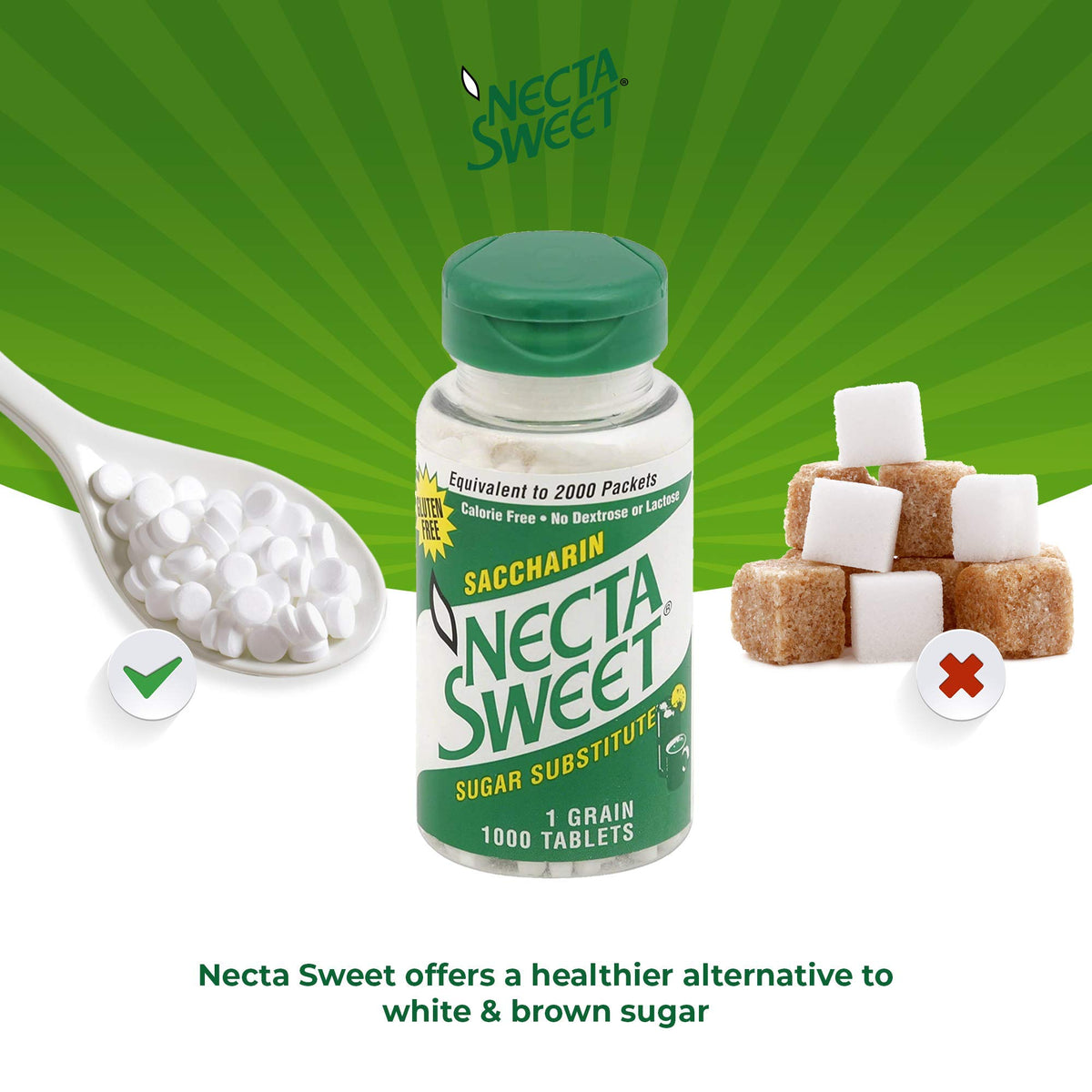 Necta Sweet is ideal for coffee or tea as a calorie-free sweetener.